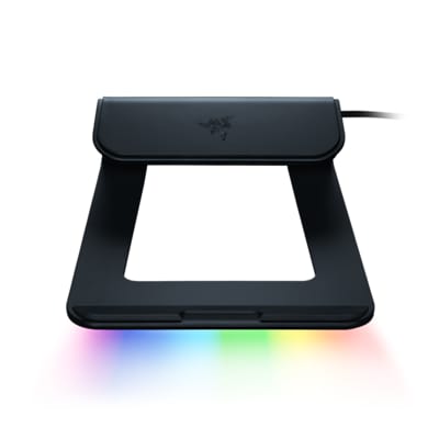 RGB Chroma günstig Kaufen-RAZER Laptop Stand Chroma V2 Schwarz. RAZER Laptop Stand Chroma V2 Schwarz <![CDATA[• RAZER Laptop Stand Chroma V2 • Kompatibel zu Laptops im Format bis 17 Zoll (43,18 cm) • Abmessungen: 212 mm x 496 mm x 74,3 mm • POWERED BY RAZER CHROMA™ RGB]]
