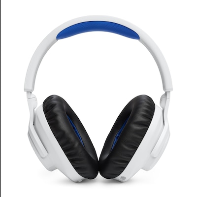 3 Audio  günstig Kaufen-JBL Quantum 360P made for Playstation Over-Ear-Gaming-Headset USB-C weiß/blau. JBL Quantum 360P made for Playstation Over-Ear-Gaming-Headset USB-C weiß/blau <![CDATA[• 3,5-mm-Audiokabel • Kabelgebunden, Weiß, 252g • PlayStation5 • Imped