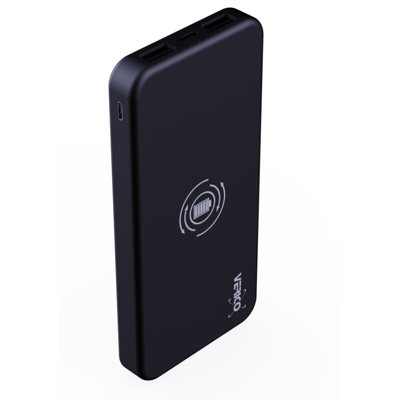 Bank in günstig Kaufen-Verico Power Plus Air V2 USB Powerbank, 10,000 mAh, schwarz. Verico Power Plus Air V2 USB Powerbank, 10,000 mAh, schwarz <![CDATA[• USB Powerbank • Anschlüsse IN: 1x Micro USB, 1x USB-C • Anschlüsse OUT: 2x USB Typ-A, 1x USB Typ-C • LED Anzeige mit Ein/Au