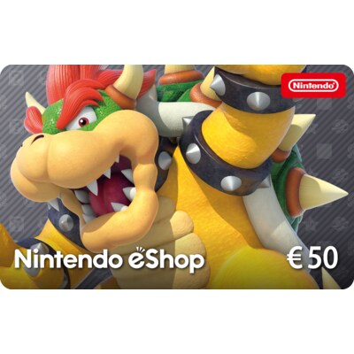 PR S  günstig Kaufen-Nintendo eShop Guthaben 50€. Nintendo eShop Guthaben 50€ <![CDATA[• Anbieter/Vertragspartner: Nintendo of Europe GmbH • Guthaben/UVP: 50EUR • Produktart: Digitaler Code per E-Mail]]>. 