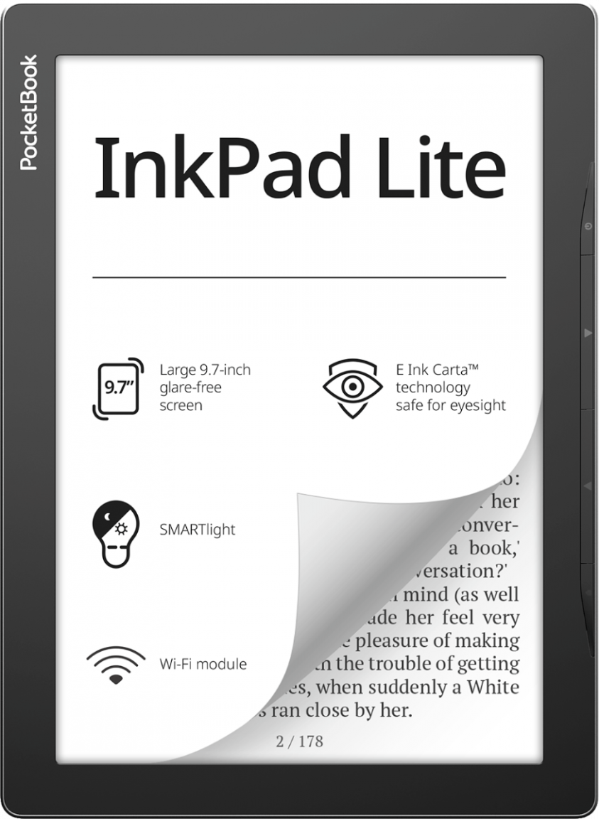 PocketBook InkPad Lite Mist Grey eReader mit 150 DPI 8GB