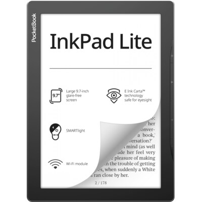 Art c günstig Kaufen-PocketBook InkPad Lite Mist Grey eReader mit 150 DPI 8GB. PocketBook InkPad Lite Mist Grey eReader mit 150 DPI 8GB <![CDATA[• Display: 9.7