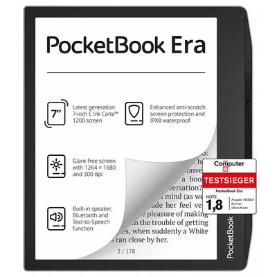 aus der günstig Kaufen-PocketBook Era Stardust Silver eReader mit 300 DPI 16GB. PocketBook Era Stardust Silver eReader mit 300 DPI 16GB <![CDATA[• Display: 7