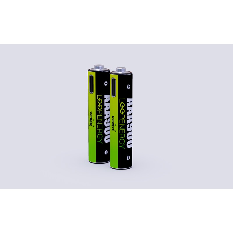 Verico Loop Energy 2-Pack Micro AAA Li-Ion USB-C 600 mAh