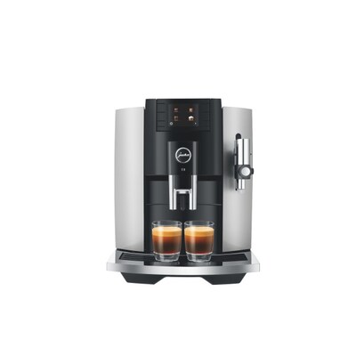 Claris günstig Kaufen-JURA E8 Platin (EC) Kaffeevollautomat. JURA E8 Platin (EC) Kaffeevollautomat <![CDATA[• Neues Farbdisplay mit 2,8 Zoll mit Smart Mode • Insgesamt 17 verschiedene Spezialitäten • CLARIS Smart+ liefert perfekte Wasserqualität • Hochwertige Tassenp
