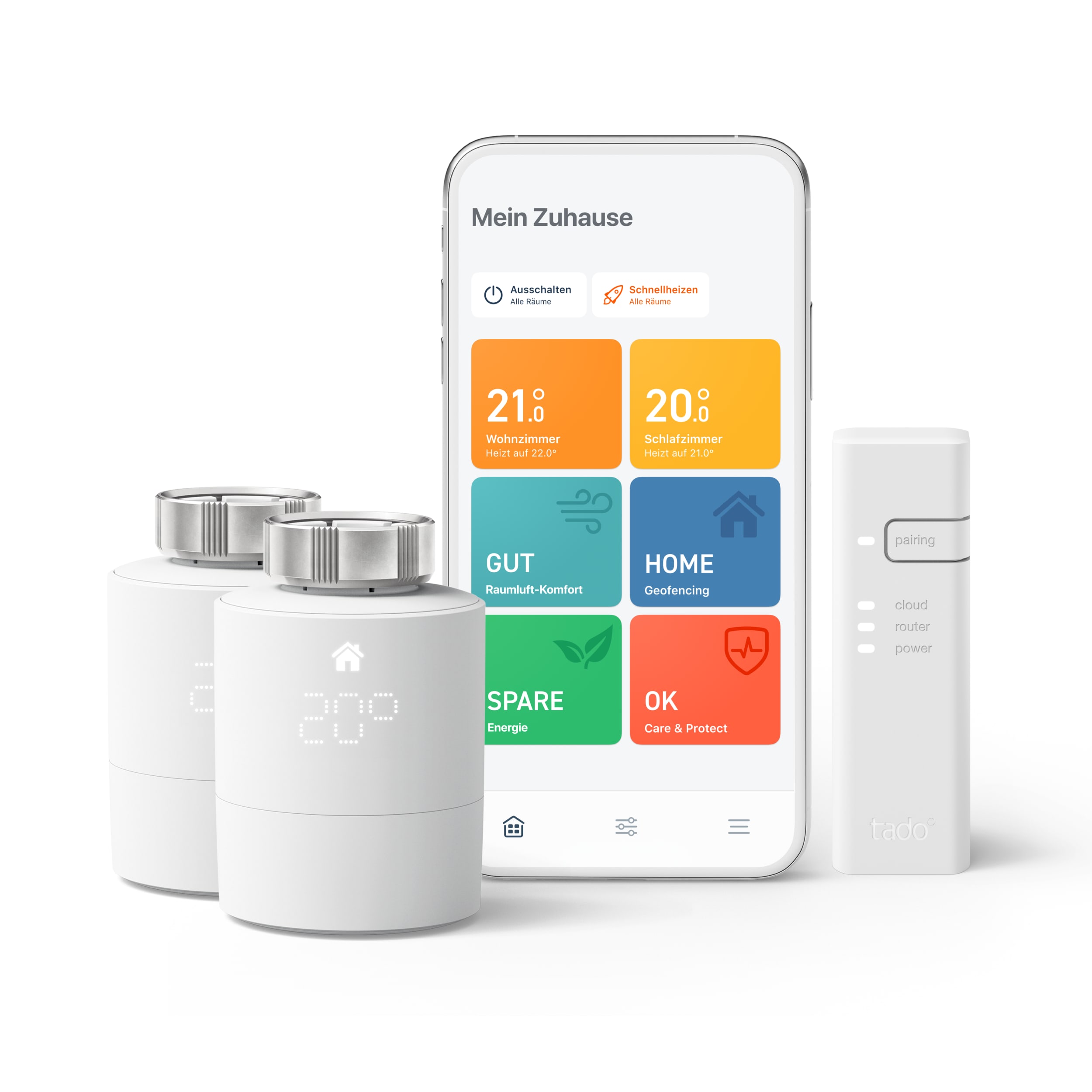 tado° Starter Set mit 2 Smarten Heizkörper-Thermostaten V3