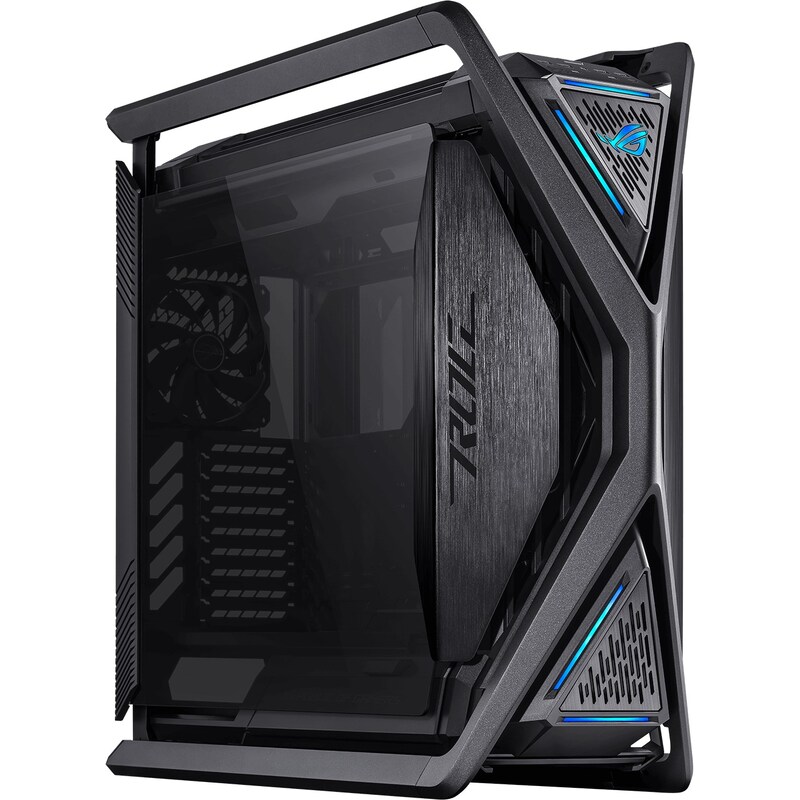 mit Big günstig Kaufen-ASUS ROG HYPERION GR701 RGB E-ATX Big-Tower Gaming Gehäuse mit Glasfenster. ASUS ROG HYPERION GR701 RGB E-ATX Big-Tower Gaming Gehäuse mit Glasfenster <![CDATA[• Gaming Gehäuse bis E-ATX Mainboards (12”x10.9”) • Inkl. 4x 140mm Gehäuselüfter, Sta