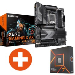 GIGABYTE X670 GAMING X AX ATX Mainboard Sockel AM5 + AMD Ryzen 7 7700X CPU