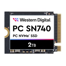 WD PC SN740 NVMe SSD 2 TB M.2 2230 PCIe 4.0 TCG Pyrite 2.01