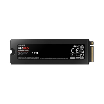 Pro SSD günstig Kaufen-Samsung 990 PRO Heatsink NVMe M.2 SSD 1 TB M.2 PCIe 4.0 3D-NAND TLC. Samsung 990 PRO Heatsink NVMe M.2 SSD 1 TB M.2 PCIe 4.0 3D-NAND TLC <![CDATA[• 1 TB • M.2 2280 Card, M.2 - Kompatibel mit der PlayStation™ 5 • Maximale Lese-/Schreibgeschwindigke