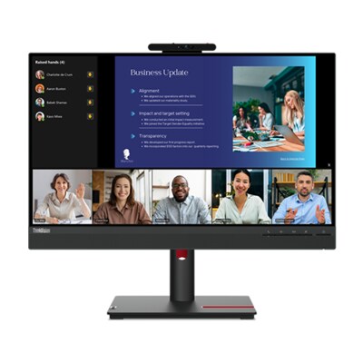 Lenovo  günstig Kaufen-Lenovo ThinkVision T24v-30 60,5cm (23,8") FHD IPS Monitor HDMI/DP/VGA Webcam HV. Lenovo ThinkVision T24v-30 60,5cm (23,8") FHD IPS Monitor HDMI/DP/VGA Webcam HV <![CDATA[• Energieeffizienzklasse: C • Größe: 60.5 cm(23,8 Zoll) 16:9, Auflösun