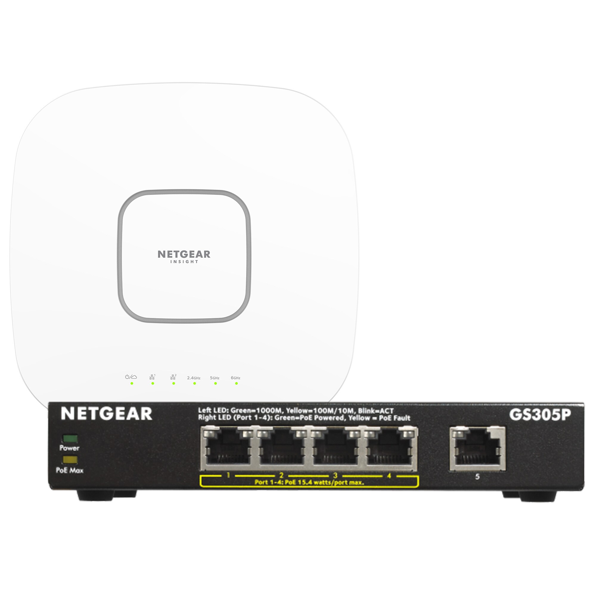 Netgear WAX630E Insight Managed WiFi 6E AXE7800 PoE++ Tri Band Access Point