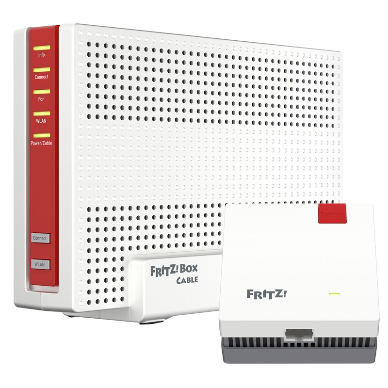 in 2 günstig Kaufen-AVM FRITZ!Box 6690 Cable WLAN Router -ax Modem inkl. FRITZ!Repeater 1200 AX. AVM FRITZ!Box 6690 Cable WLAN Router -ax Modem inkl. FRITZ!Repeater 1200 AX <![CDATA[• Router mit integriertem Kabel-Modem für alle Kabelanschlüsse • Sichere Internetnutzun