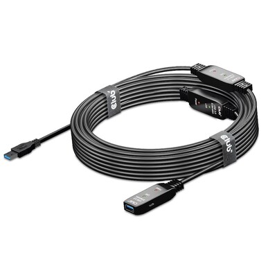 Club 3D USB 3.2 Gen1 aktives Kabel 15m St./B. 28AWG schwarz