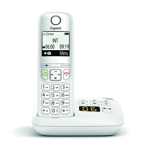 Gigaset A690A - Schnurlostelefon - Rufnummernanzeige, Anrufbeantworter weiß