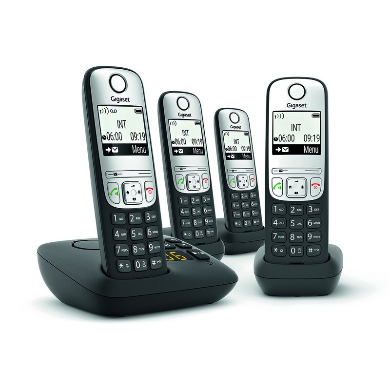 Gigaset A690A Quattro - Schnurlostelefon - Rufnummernanzeige, Anrufbeantworter