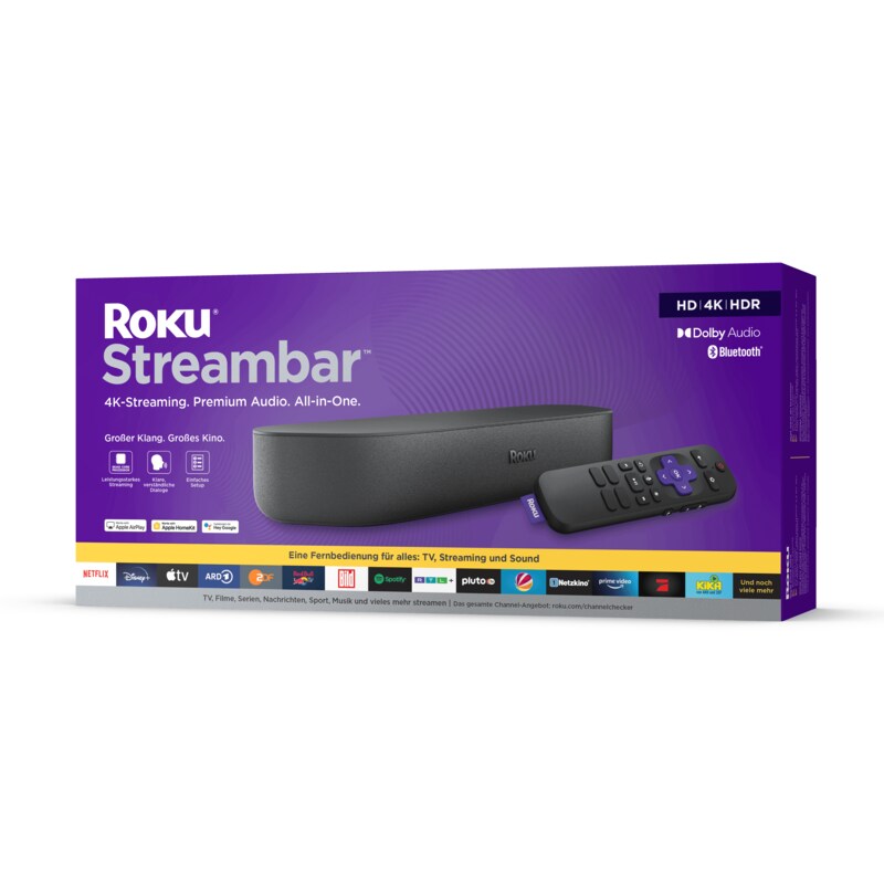Roku Streambar™| HD/4K/HDR Streaming Media Player und Soundbar