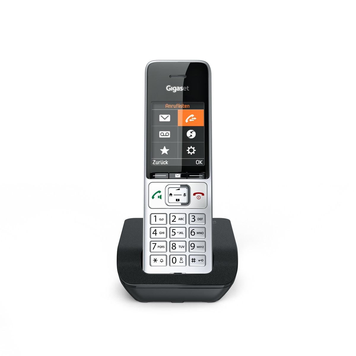 Gigaset Comfort 500 - Schnurlostelefon - Rufnummernanzeige, DECT silber