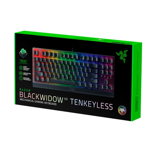 RAZER BlackWidow V3 Tenkeyless Green Switch Kabelgebundene Mech. Gaming Tastatur