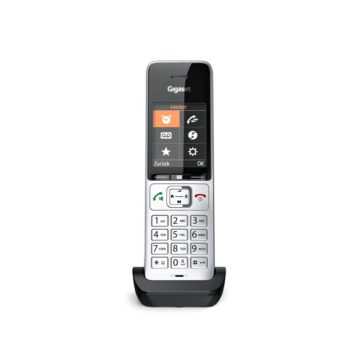 Gigaset Comfort 500HX - Schnurlostelefon - Rufnummernanzeige, DECT silber