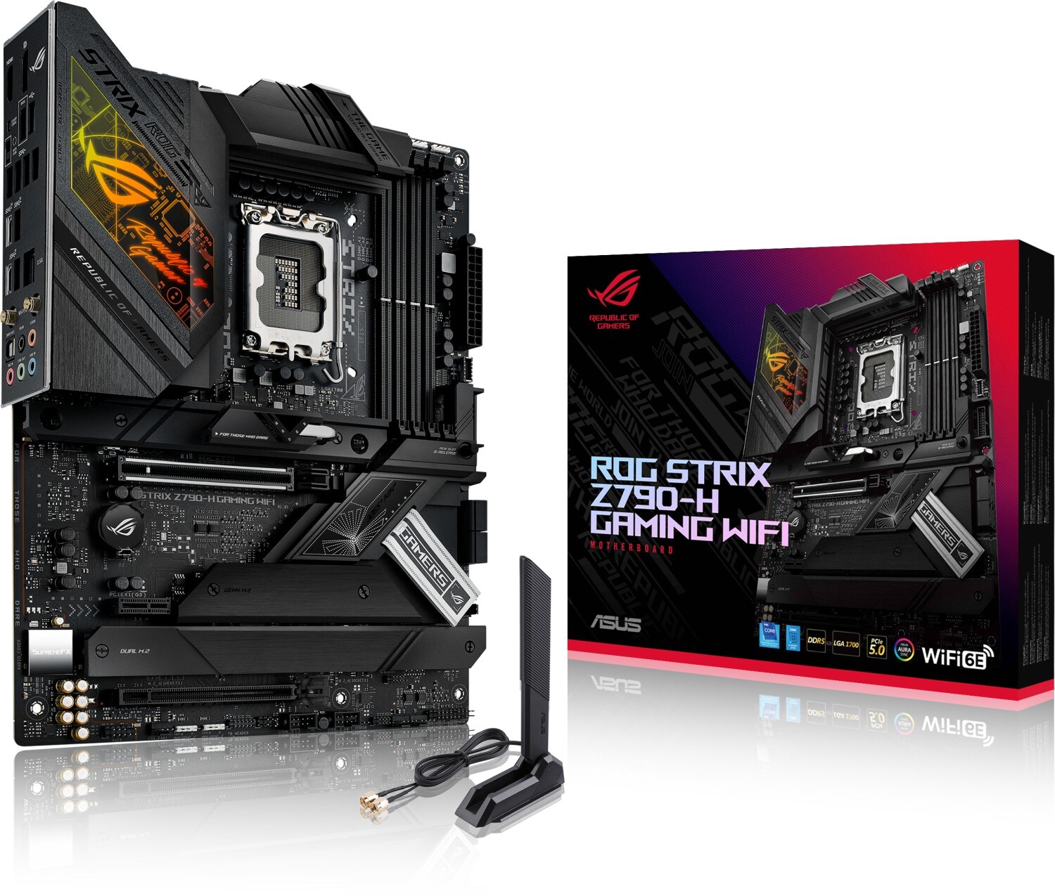 ASUS ROG STRIX Z790-H GAMING WIFI ATX Mainboard Sockel 1700 DP/HDMI/M.2/WIFI/BT