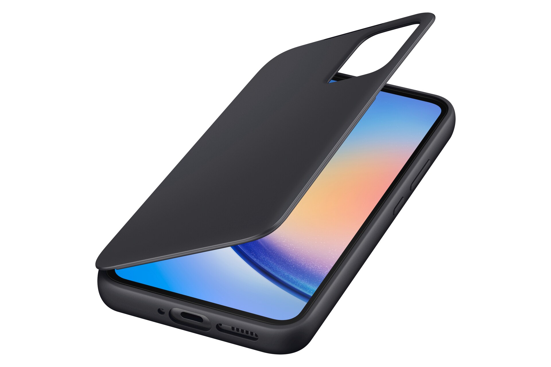 Samsung Smart View Wallet Case EF-ZA346 f&uuml;r Galaxy A34 (5G), Schwarz