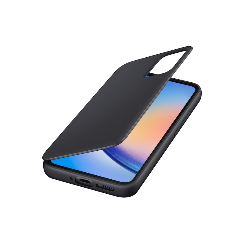 Samsung Smart View Wallet Case EF-ZA346 für Galaxy A34 (5G), Schwarz