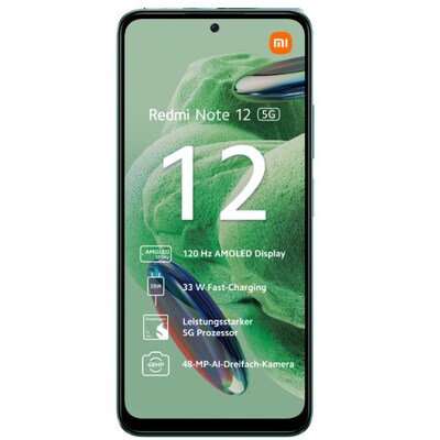 CT 1 günstig Kaufen-Xiaomi Redmi Note 12 5G 4/128GB Dual-SIM Smartphone forest green EU. Xiaomi Redmi Note 12 5G 4/128GB Dual-SIM Smartphone forest green EU <![CDATA[• Farbe: grün • 2 GHz Qualcomm Snapdragon 400 Octa-Core-Prozessor • 48 Megapixel Hauptkamera mit optis