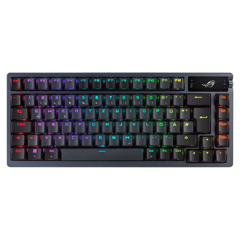 ASUS ROG Azoth RGB Schwarz - Kabellose 75% Hot-Swap Gaming Tastatur