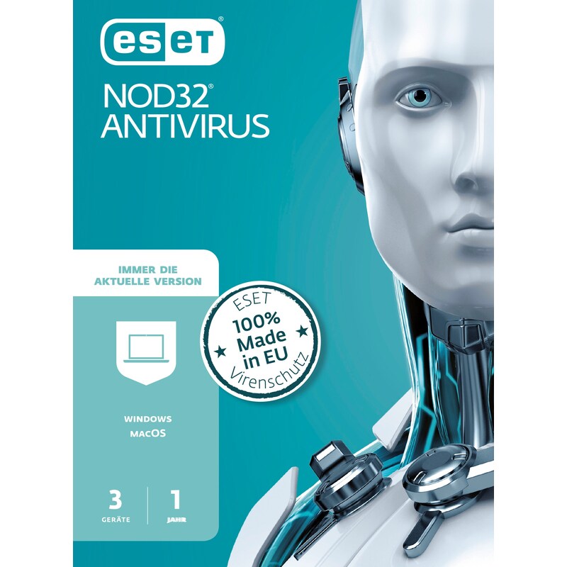 ESET NOD32 Antivirus 2023 | 3 Geräte | Download & Produktschlüssel