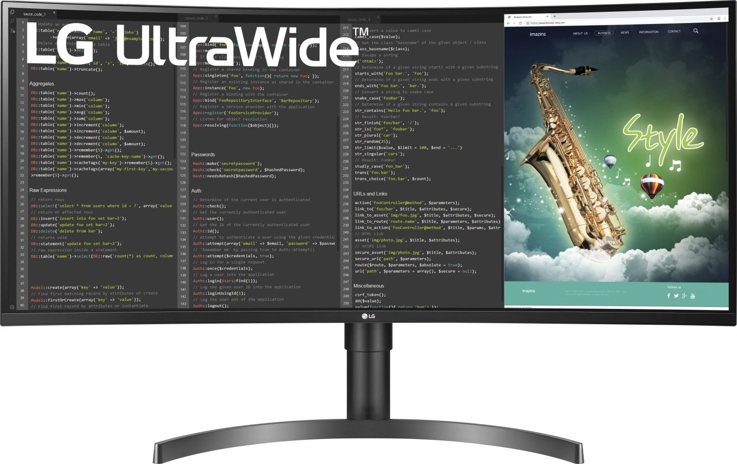 LG 35WN75CP-B.AEU 88,9cm (35) 21:9 VA UWQHD Curved Monitor HDMI