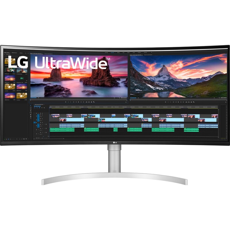 LG 38WN95CP-W.AEU 95,29cm (38") 21:9 IPS UWUHD Curved Monitor HDMI/DP/USB 3.0