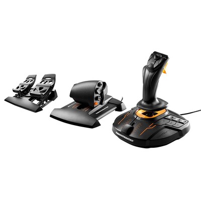 Usb c günstig Kaufen-ThrustMaster T.16000M FCS Flight Pack - Joystick, Gashebel und Pedale. ThrustMaster T.16000M FCS Flight Pack - Joystick, Gashebel und Pedale <![CDATA[• kabelgebunden, USB • Tasten: 16 (gesamt) • programmierbare Tasten, Linkshänder, Coolie Hat • i