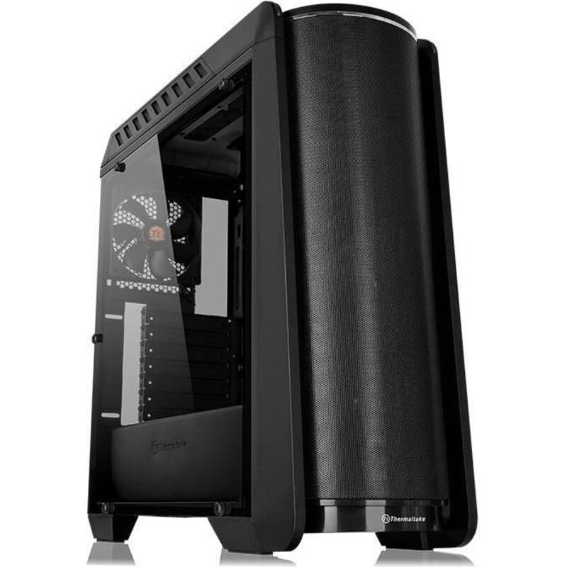 Thermaltake Versa C24 RGB Midi-Tower ATX Gehäuse schwarz, mit Sichtfenster