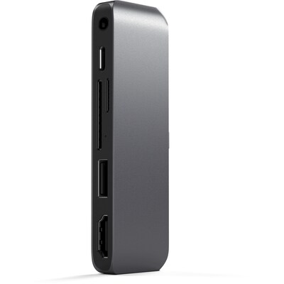 Power Pro günstig Kaufen-Satechi USB-C Mobile Pro Hub SD space grey. Satechi USB-C Mobile Pro Hub SD space grey <![CDATA[• USB-C Hub für das iPad mit Power Delivery • Maße: 9,8 x 3,7 x 1,1 Zentimeter • Auch kompatibel mit anderen USB-C-Geräten]]>. 