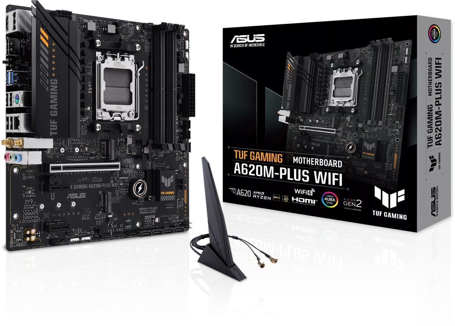 ASUS TUF GAMING A620M-PLUS WIFI mATX Mainboard Sockel AM5 M.2/USB3.2/DP/HDMI