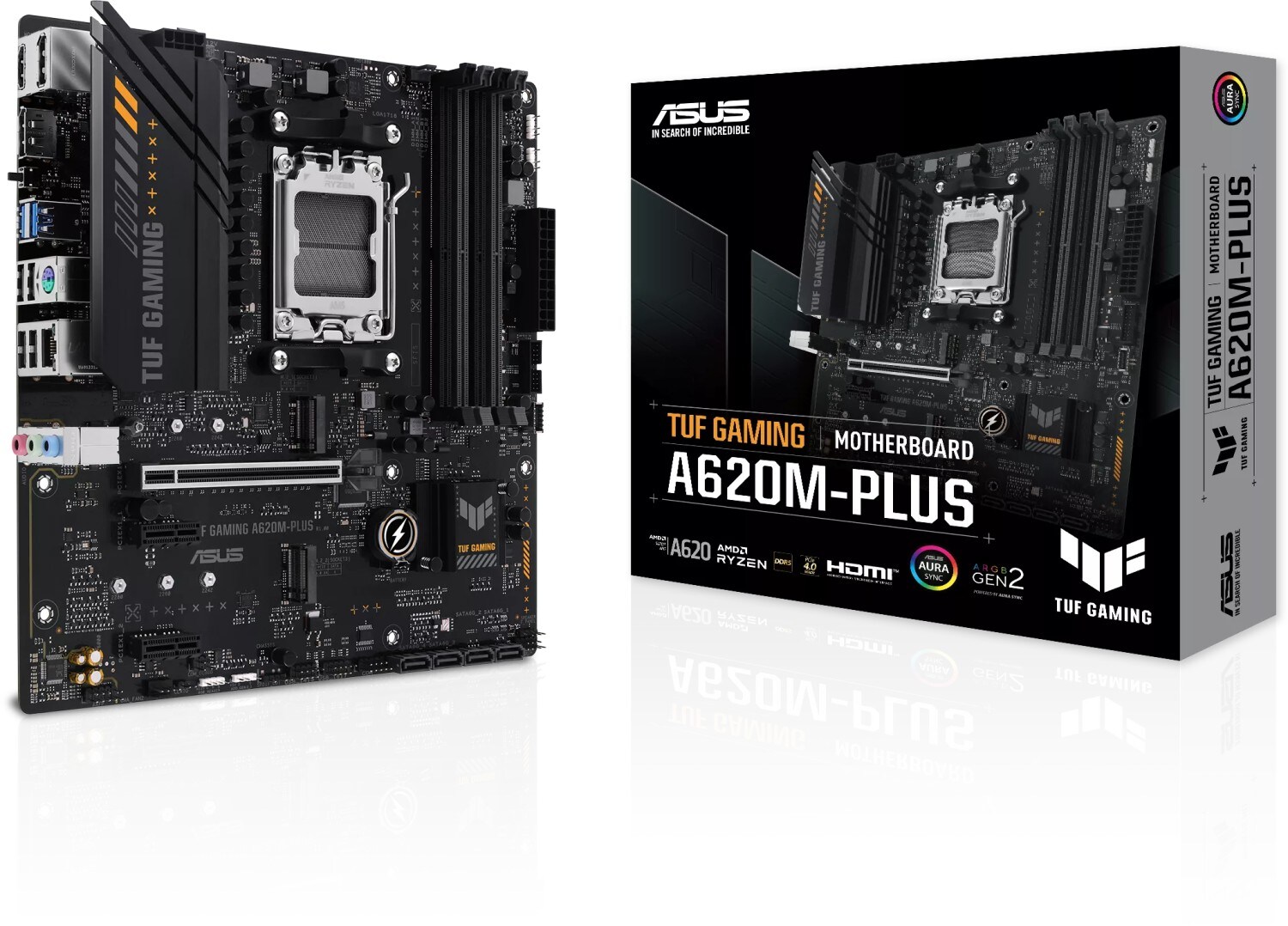 ASUS TUF GAMING A620M-PLUS mATX Mainboard Sockel AM5 M.2/USB3.2/DP/HDMI