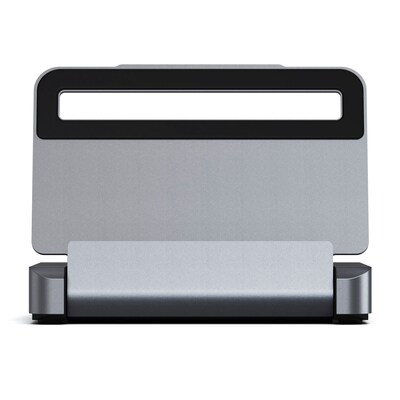 NT USB günstig Kaufen-Satechi Aluminium Stand Hub for iPad Pro space grey. Satechi Aluminium Stand Hub for iPad Pro space grey <![CDATA[• Faltbare Halterung und Hub aus Aluminium für Apple iPad Pro • Integriertes USB-C-Kabel schafft Verbindung zum iPad Pro/USB-C-Gerät 