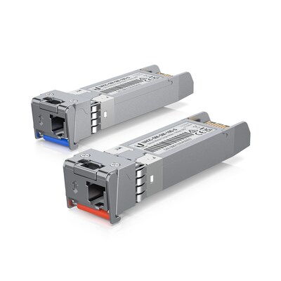 10 in günstig Kaufen-Ubiquiti SFP Singlemode-Simplex-Glasfaser Transceiver Module 10G - 10000m. Ubiquiti SFP Singlemode-Simplex-Glasfaser Transceiver Module 10G - 10000m <![CDATA[• Steckertyp: Simplex LC • Unterstütze Distanz: 10000m • 10 Gbit/s Durchsatz]]>. 