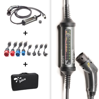 Ladekabel/Datenkabell günstig Kaufen-JUICE BOOSTER 2 Europe Traveller Set. JUICE BOOSTER 2 Europe Traveller Set <![CDATA[• JUICE BOOSTER 2 Europe Traveller Set • 22 kW Ladeleistung • Integriertes Ladekabel 3,1m • Integrierter FI-Schutz gegen Gleich- und Wechselstromfehlerströme]]>. 