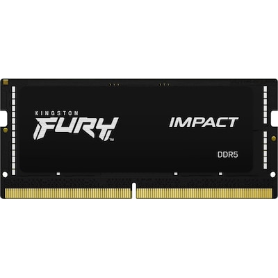 Fury günstig Kaufen-16GB (1x16GB) KINGSTON FURY Impact DDR5-6000 CL38 RAM Gaming Notebookspeicher. 16GB (1x16GB) KINGSTON FURY Impact DDR5-6000 CL38 RAM Gaming Notebookspeicher <![CDATA[• 16 GB (RAM-Module: 1 Stück) • DDR 5-RAM 6000 MHz ECC • CAS Latency (CL) 38 • A