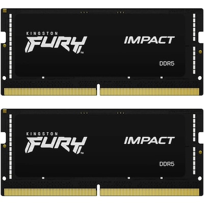 Fury günstig Kaufen-32GB (2x16GB) KINGSTON FURY Impact DDR5-6000 CL38 RAM Gaming Notebooksp. Kit. 32GB (2x16GB) KINGSTON FURY Impact DDR5-6000 CL38 RAM Gaming Notebooksp. Kit <![CDATA[• 32 GB (RAM-Module: 2 Stück) • DDR 5-RAM 6000 MHz ECC • CAS Latency (CL) 38 • Ans