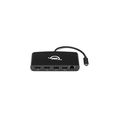 OWC 5 Port Thunderbolt 3 min-Dock 2 x HDMI, features 2 x HDMI 4K60, USB 3, USB 2