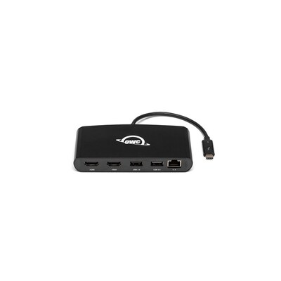 bin es günstig Kaufen-OWC 5 Port Thunderbolt 3 min-Dock 2 x HDMI, features 2 x HDMI 4K60, USB 3, USB 2. OWC 5 Port Thunderbolt 3 min-Dock 2 x HDMI, features 2 x HDMI 4K60, USB 3, USB 2 <![CDATA[• HDCP 2.2-kompatibel für müheloses Streaming von 4K-UHD-Inhalten • Verbinden