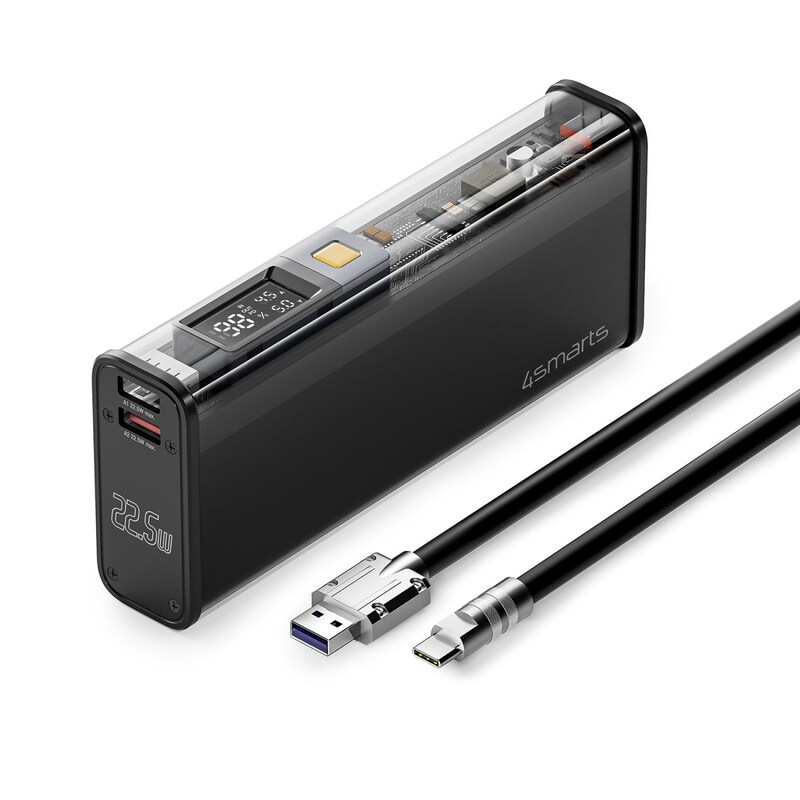4smarts Powerbank Lucid Block 18000mAh 22,5W schwarz