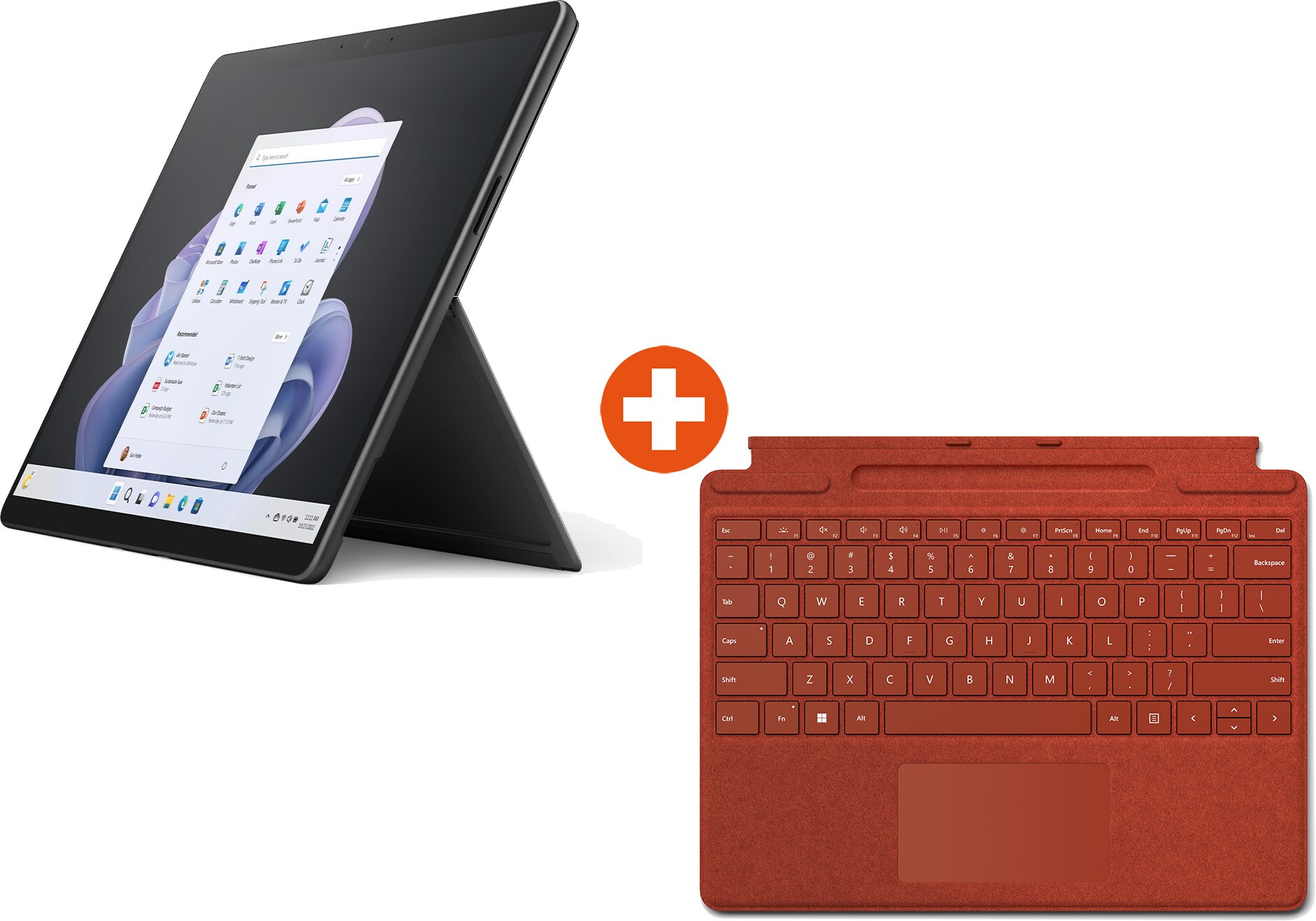 Surface Pro 9 Evo QIL-00021 Graphit i7 16GB/256GB SSD 13&quot; 2in1 W11 KB Rot