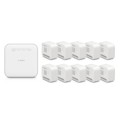 TE 2022 günstig Kaufen-Bosch Smart Home Starter Set smarte Licht-/Rollladensteuerung • 10x Rollladenaktor. Bosch Smart Home Starter Set smarte Licht-/Rollladensteuerung • 10x Rollladenaktor <![CDATA[• Integration von elektrischen Rollläden in das Bosch Smart Ho