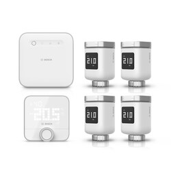 Bosch Smart Home Starter Set Heizen Raumklima, inkl. 5 x Thermostat II