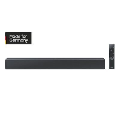 AA Bed günstig Kaufen-Samsung HW-C410G/ZG 2.1-Kanal Soundbar schwarz. Samsung HW-C410G/ZG 2.1-Kanal Soundbar schwarz <![CDATA[• 2.1-Kanal Soundbar • Maße Produkt: 641,0 x 66,5 x 107,0 mm • wandmontagefähig, inklusive Fernbedienung • Bluetooth 4.2]]>. 