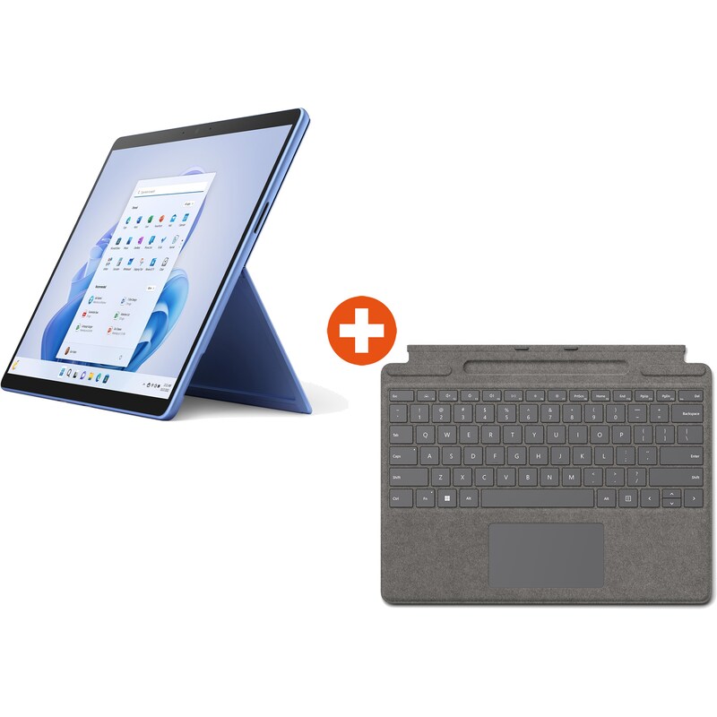 Surface Pro 9 Evo Saphirblau 13" 2in1 i5 16GB/256GB Win11 QI9-00038 KB Platin